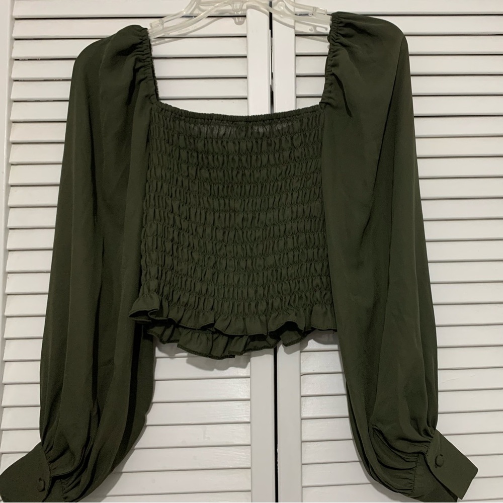 ASOS Green Crop Top Size 6